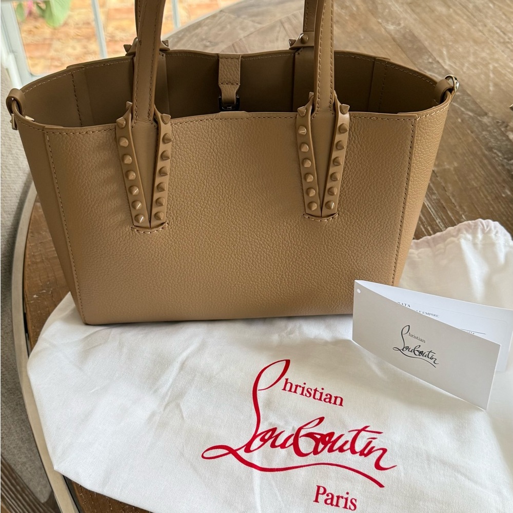 Christian Louboutin Tan Leather Tote Bag